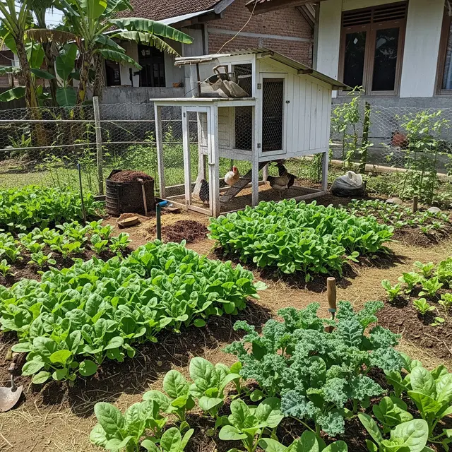 Cara Mengatur Sistem Kebun Sayur dan Ternak yang Saling Menguntungkan (AI)