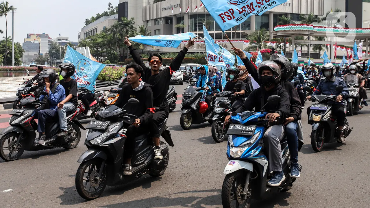 Top 3: 50 Ribu Motor Buruh Serbu Jakarta pada 24 September 2026