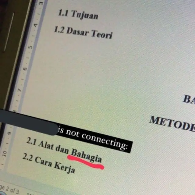 6 Potret Typo di Skripsi Ini Maknanya Jadi Kocak, Dosen Pembimbing Salah Fokus