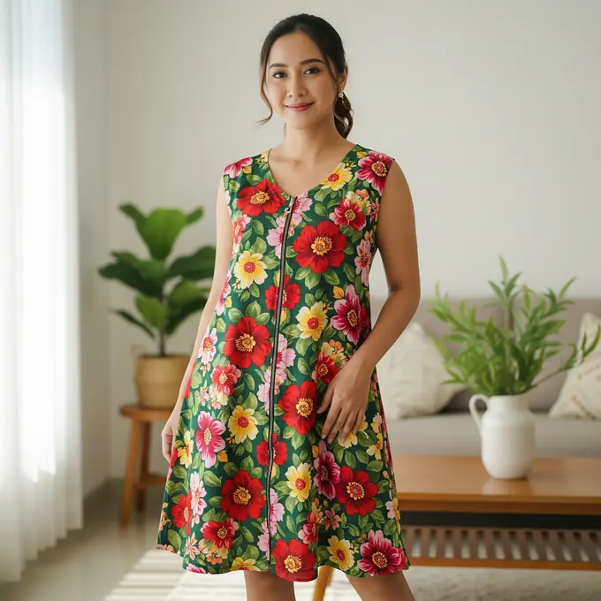 Model Daster Resleting Depan Motif Kekinian