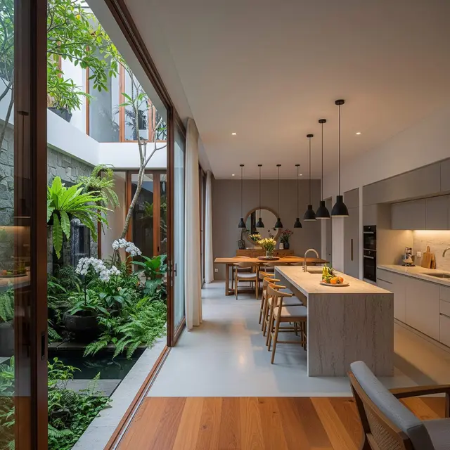 Desain Rumah dengan Konsep Inner Courtyard yang Bikin Udara Lebih Sejuk
