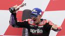 Untuk pertama kalinya sejak tahun lalu, Maverick Vinales kembali meraih podium. (AP/Peter Dejong)