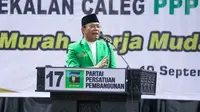 Plt Ketum PPP Muhamad Mardiono membuka Bimtek Caleg PPP di Sumatera Barat. Dia meninjau langsung kesiapan para Caleg memenangkan PPP pada Pemilu 2024. (Foto: Tim Humas PPP)