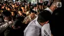Para relawan yang telah berada di lokasi antusias menyambut kedatangan Prabowo. (Liputan6.com/Faizal Fanani)