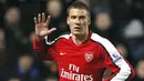 Arsenal's Danish forward Nicklas Bendtner celebrates scoring against Hull City during their English Premier League match on January 17, 2009 at The Kingston Communications Stadium, in Hull. AFP PHOTO/ PAUL ELLIS