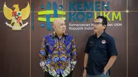 Menteri Koperasi dan UKM Teten Masduki bertemu dengan Wakil Ketua LPSK Edwin Partogi. (Dok KemenkopUKM)