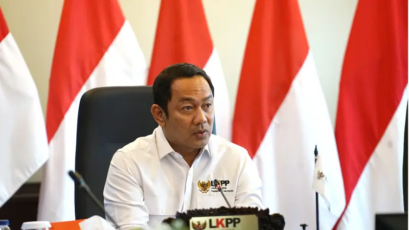 Kepala LKPP Hendrar Prihadi saat menerima pimpinan Komisi Pemilihan Umum (KPU). (Istimewa)