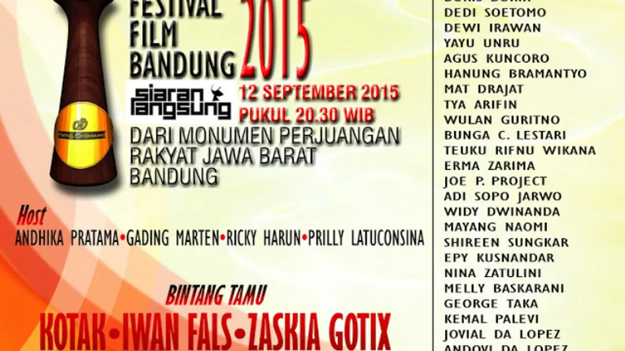[Bintang] Festival Film Bandung 2015