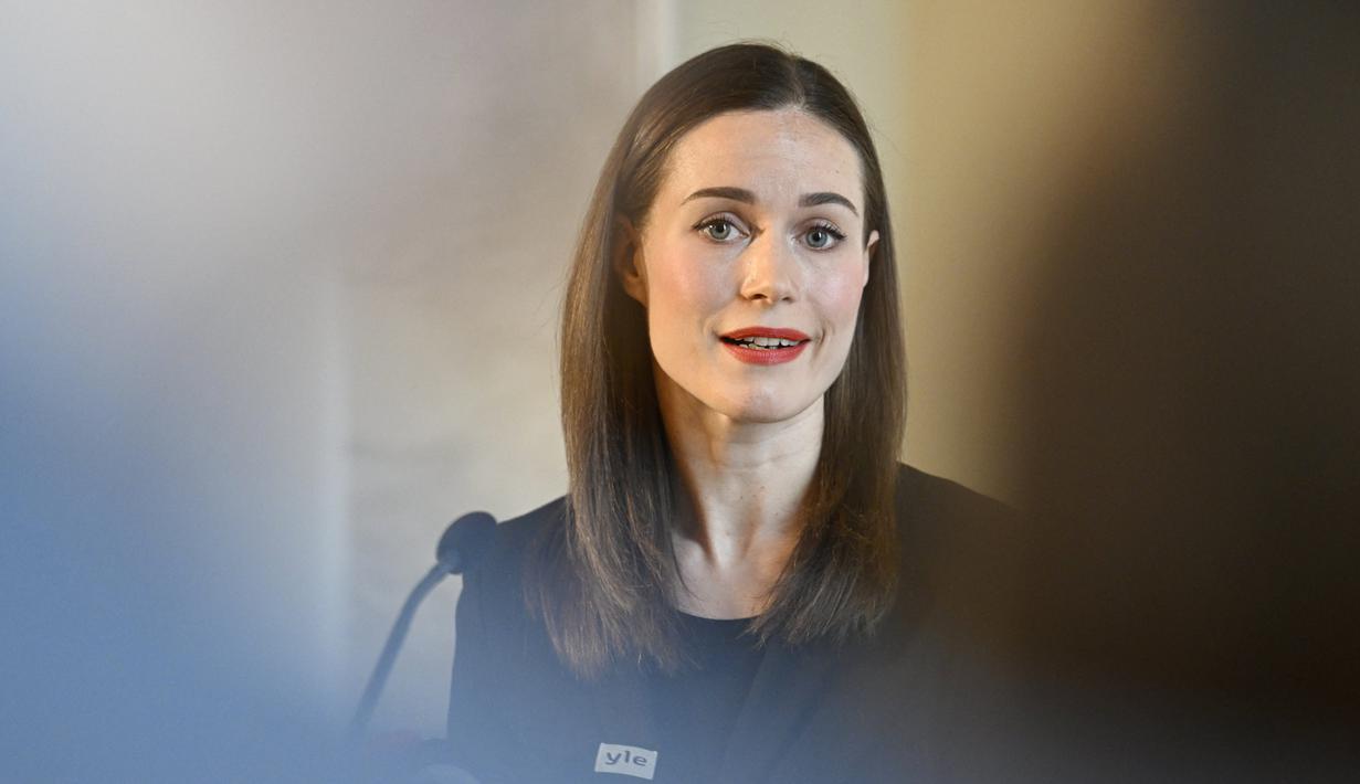 Perdana Menteri Finlandia Sanna Marin mengumumkan bahwa dirinya dan sang suami, Markus Raikkonen, mengajukan gugatan cerai.  (Photo by Heikki Saukkomaa / Lehtikuva / AFP)