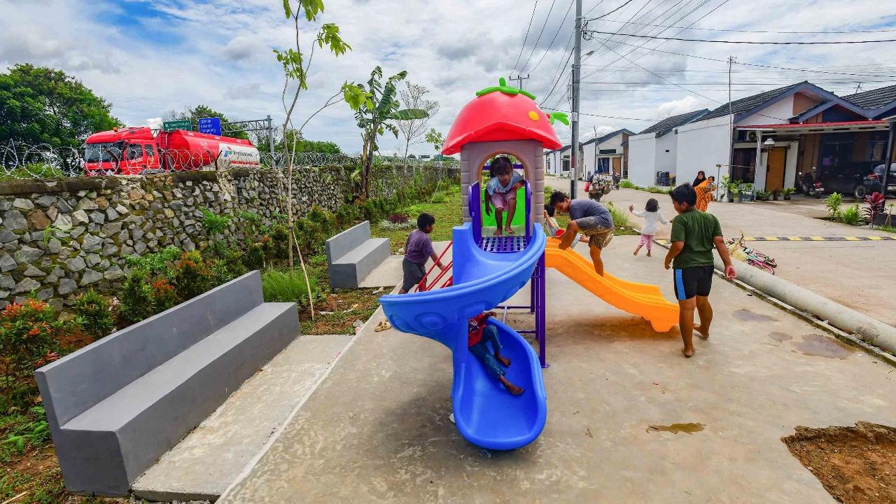 FOTO: Ceria Anak Anak di Lingkungan Hunian Bersubsidi