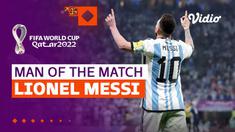 Berita video beragam aksi Lionel Messi saat timnas Argentina mengalahkan timnas Kroasia 3-0 pada laga semifinal Piala Dunia 2022, Rabu (14/12/2022) dini hari WIB.