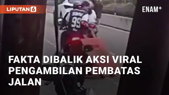 Beredar sebuah video viral bernarasikan dua pemuda curi pembatas jalan. Kejadian ini berada di kawasan Pasar Minggu, Jakarta Selatan