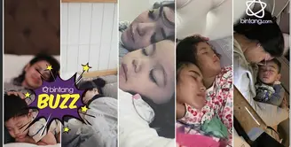 5 foto hangat seleb tidur bareng anaknya.
