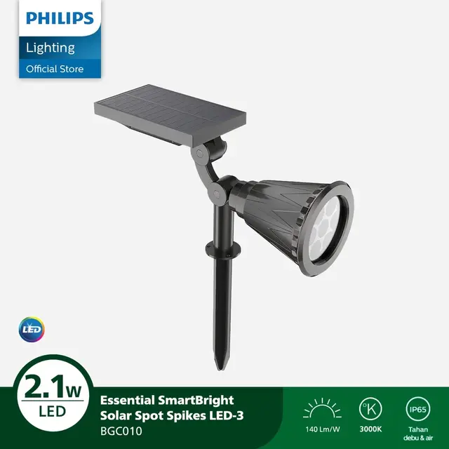 Philips Essential SmartBright Solar Spot Spikes Large