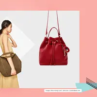 Shopping bucket bag yang cute. (Image: shop.mango.com, zara.com, pullandbear.com. DI: Muhammad Iqbal Nurfajri)