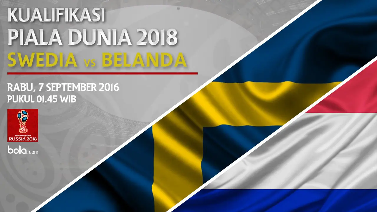 Kualifikasi Piala Dunia 2018_Swedia vs Belanda (Bola.com/Adreanus Titus)