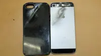 iPhone 'anti peluru' itu menyelamatkan nyawa mahasiswa saat ditembak oleh perampok. (photo: kspr.com)