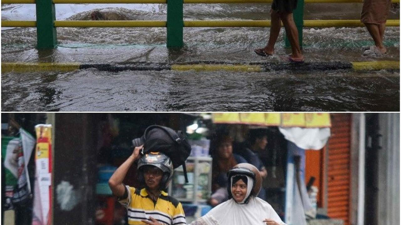 FOTO: Ngeri! Ini Penampakan Luapan Kali Mampang sampai Banjiri Kawasan Kemang Setinggi Pinggang Orang Dewasa