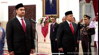 Presiden Jokowi Resmi Melantik Dito Ariotedjo Sebagai Menpora Menggantikan Zainudin Amali. (Foto: Biro Pers Sekretariat Presiden)