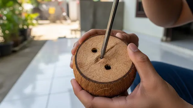Membuat Lubang Saluran Air pada Pot