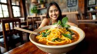 resep mie kangkung ©Ilustrasi dibuat AI