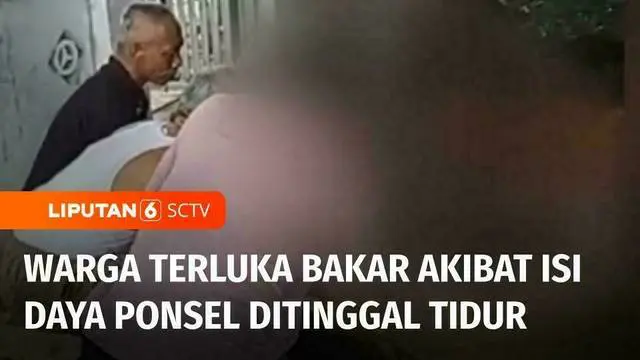 VIDEO: Ponsel Meledak saat Dicas, Pengemudi Ojol di Batam Terbakar saat Tidur