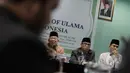 KH Maruf Amin (kiri) menyebutkan kejahatan narkoba sudah merisaukan kehidupan generasi muda sudah sepantasnya mendapatkan hukuman yang terberat, yaitu mati, Jakarta, Selasa (3/3/2015). (Liputan6.com/Faizal Fanani)