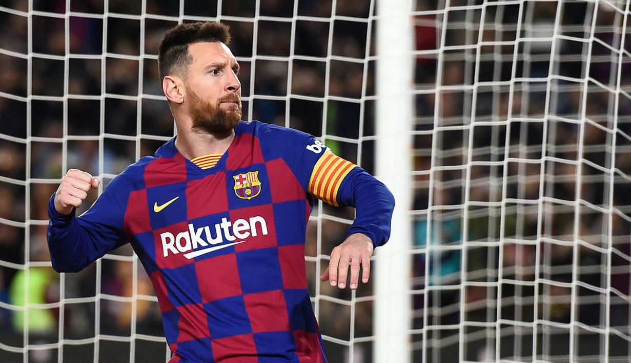 2. Lionel Messi (115 gol) - Pemain yang sedang dikaitkan dengan Manchester City ini menjadi pesaing Ronaldo dalam jumlah gol di kompetisi Liga Champions. Lionel Messi memiliki catatan 115 gol dari seluruh penampilannya di Liga Champions. (AFP/Josep Lago)