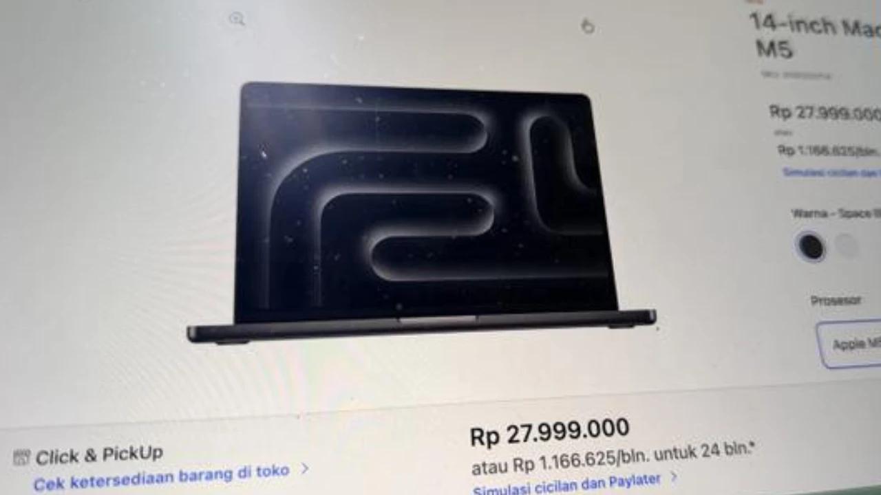 MacBook Pro M5 Kini Ada di Indonesia, Ini Daftar Harga Lengkapnya
