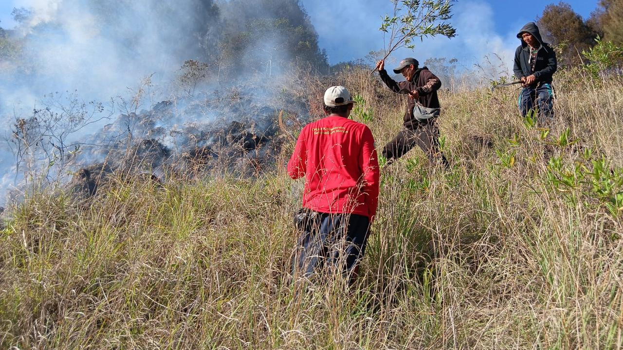 Kebakaran Lereng Gunung Batur Hanguskan 9,8 Hektare Lahan