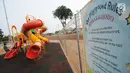 Anak- anak bermain di RTH RPTRA Kalijodo, Jakarta, Kamis (31/8). Bappeda menghapus anggaran pengadaan lahan RPTRA dalam KUPA-PPAS APBD 2017. (Liputan6.com/Helmi Fithriansyah)