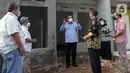 Direktur Utama PT Bank Tabungan Negara Haru Koesmahargyo meninjau pembangunan perumahan bagi Masyarakat Berpenghasilan Rendah (MBR) di wilayah Tangerang, Banten. Peninjauan tersebut dilakukan untuk memastikan kesiapan dan kualitas rumah yang dibiayai melalui kredit Bank BTN. (Liputan6.com/HO/BTN)