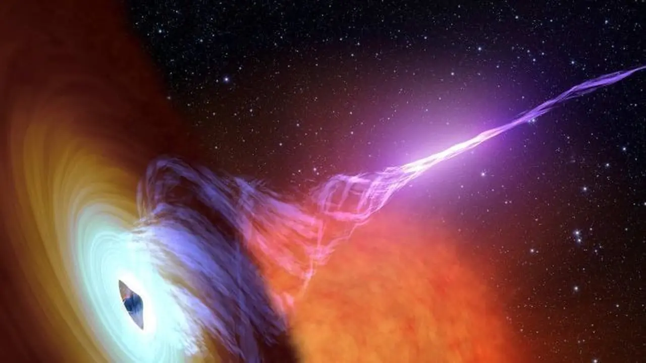 Gambar rekaan lubang hitam yang dibentuk oleh ledakan bintang (NASA/JPL-Caltech)