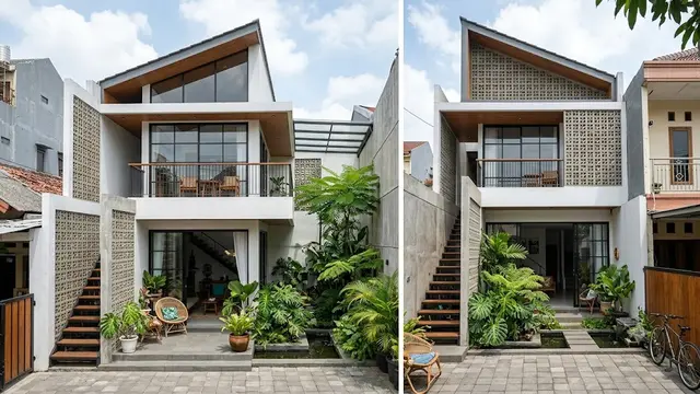 Desain Rumah Jengki Optimalisasi Void dan Pencahayaan Alami