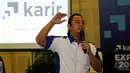 Portal Karir.com menyelenggarakan karir.com Expo 2015 di Balai Kartini, Jakarta, Rabu (27/5/2015). Dino Martin, CEO Karir.com saat menjelaskan latarbelakang berdirinya karir.com (Liputan6.com/Yoppy Renato)