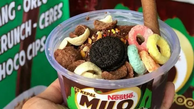 Es kepal Milo sempat menjadi fenomena kuliner di tahun 2018/Foto: copyright SLYid