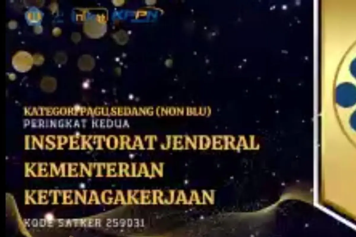 Itjen Kemnaker Raih Peringkat Kedua IKPA KPPN Jakarta VII Semester I 2025, Bukti Kinerja Anggaran yang Akuntabel 