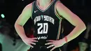 Ekspresi kecewa pemain New York Liberty setelah Three Point Contest NBA All Star 2024 di Gainbridge Fieldhouse, Indianapolis, Amerika Serikat, Minggu (18/2/2024) WIB. (AFP/Getty Images/Stacy Revere)