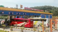 33.608 Kendaraan Masuk Jateng, 17 Gardu di Gerbang Tol Kalikangkung Dioperasikan