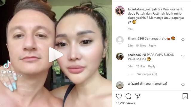 Lucinta Luna ajak warganet menebak rupa bayi yang akan dilahirkannya (https://www.instagram.com/p/CPU4Mz7hEfI/)