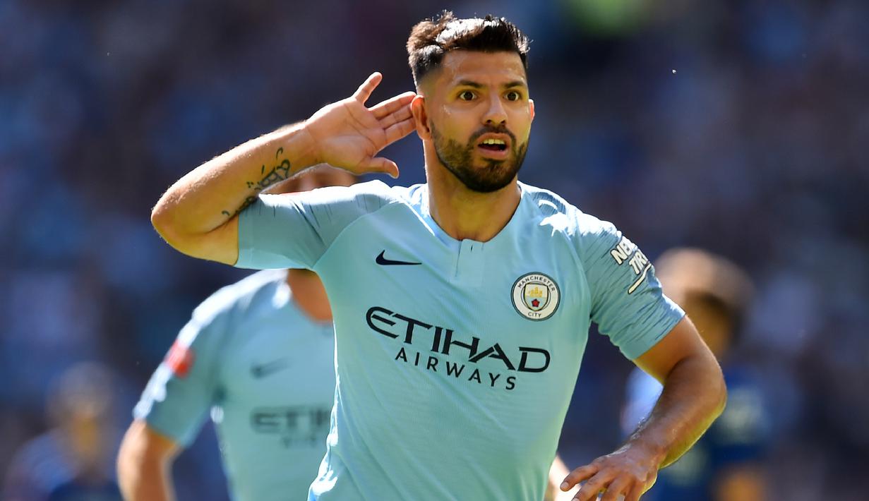 1. Sergio Aguero (Manchester City) - 19 Gol (2 Penalti). (AFP/Glyn Kirk)