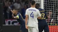 Kylian Mbappe mencetak gol tunggal kemenangan Timnas Prancis atas Yunani pada laga lanjutan Grup B kualifikasi Piala Eropa 2024 di Stade de France, Selasa (20/6/2023) dini hari WIB.&nbsp;(AP Photo/Christophe Ena)