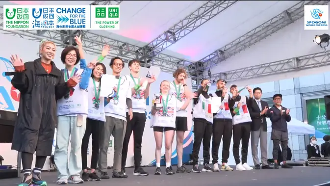 <p>SPOGOMI WORLD CUP: Piala Dunia pungut sampah di Jepang. Pemenang adalah tim Inggris, Jepang, dan Italia. Dok: Video YouTube SPOGOMI WORLD CUP 2023 FINAL STAGE</p>