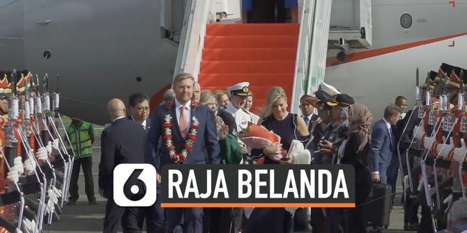 VIDEO: Raja dan Ratu Belanda Tiba di Indonesia