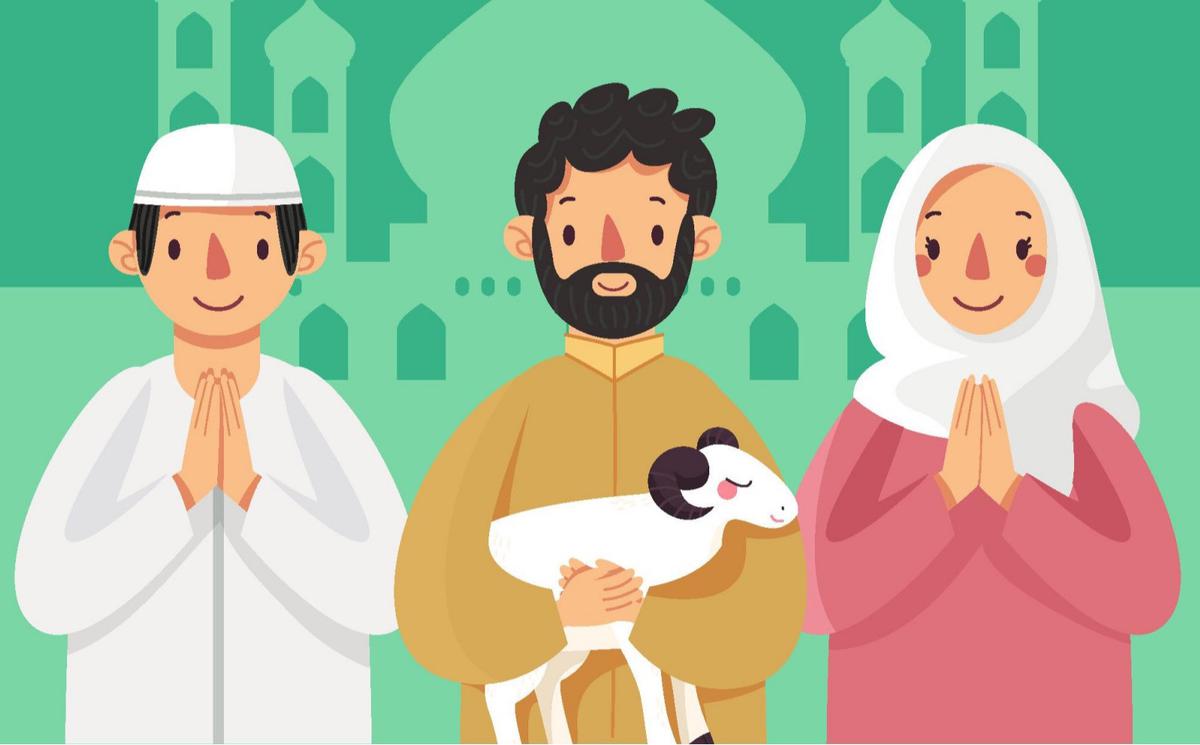 Ilustrasi Iduladha, Idul Adha, muslim, Islami, terima kasih.
