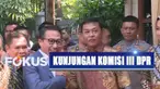 Ketua Komisi III DPR Herman Herry kunjungi rumah Komjen Pol Idham Azis untuk awali uji kepatutan dan kelayakan calon kapolri.