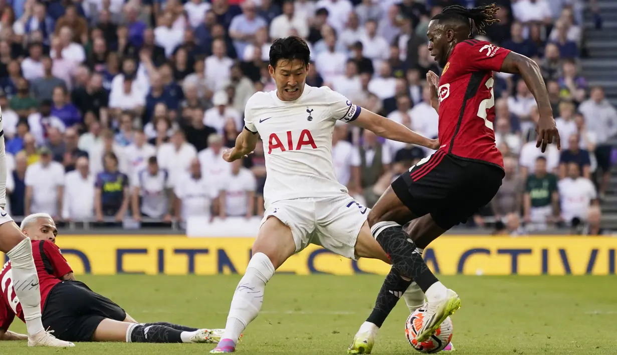Berkat hasil ini, Tottenham untuk sementara menduduki peringkat empat di tabel klasemen dengan perolehan poin 4. (AP Photo/Alberto Pezzali)