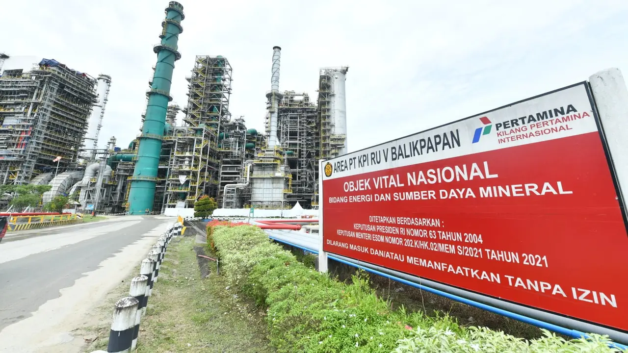 Fasilitas Residual Fluid Catalytic Cracking (RFCC) Complex proyek Refinery Development Master Plan (RDMP) Balikpapan. (Dok Pertamina)