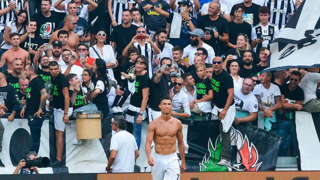 Cetak Gol Perdana untuk Juventus, Begini Selebrasi Cristiano Ronaldo