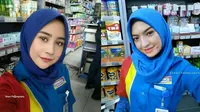 6 Editan Foto Seleb Berhijab Jadi Kasir Minimarket, Fans Meringis Lihatnya (IG/dhanz_art)